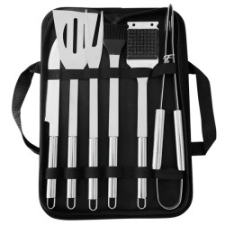 Набір аксесуарів для грилю та барбекю Yiwu в чохлі 6 предметів