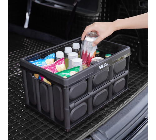 Ящик складаний 2в1 NILS CAMP NCB4005 20 л, чорний