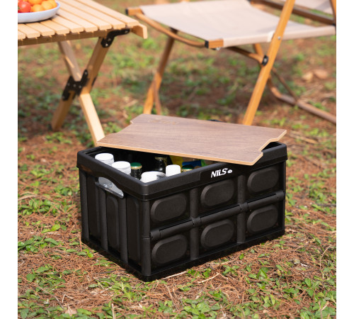 Ящик складаний 2в1 NILS CAMP NCB4005 20 л, чорний