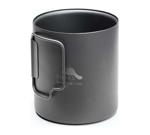 Кружка Toaks Titanium 370 мл Double Wall Cup Кружка Toaks Titanium 370 мл Double Wall Cup