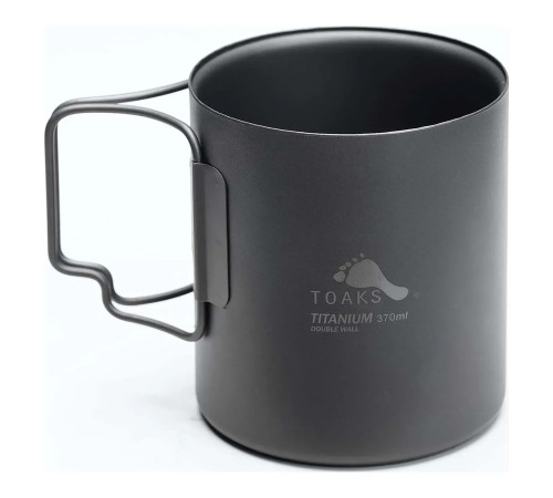 Кружка Toaks Titanium 370 мл Double Wall Cup Кружка Toaks Titanium 370 мл Double Wall Cup