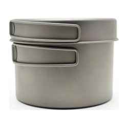 Набір посуду каструля + пательня Toaks Titanium 1300 мл Pot with Pan 