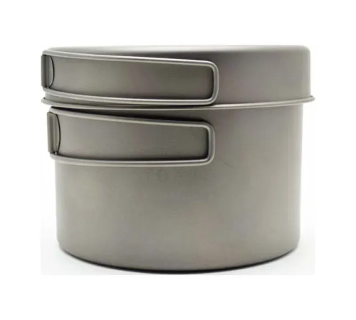 Набір посуду каструля + пательня Toaks Titanium 1300 мл Pot with Pan Набір посуду каструля + пательня Toaks Titanium 1300 мл Pot with Pan