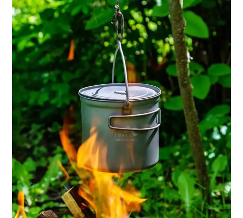 Набір посуду каструля + пательня Toaks Titanium 1300 мл Pot with Pan Набір посуду каструля + пательня Toaks Titanium 1300 мл Pot with Pan