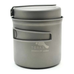 Набір посуду каструля + пательня Toaks Titanium 1100 мл Pot with Pan 