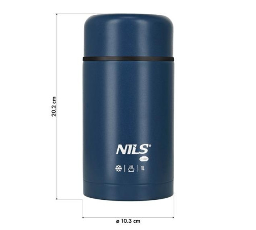 Термос для обіду NILS CAMP NC3802 1 л, синій