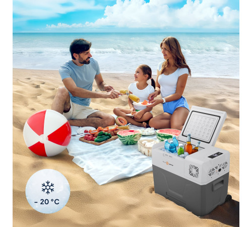 Дорожній холодильник Peme Essential Adventure Orange 40, 39 л сірий