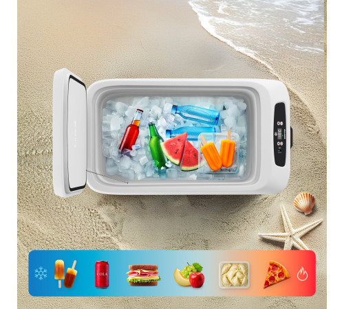 Дорожній холодильник з ременем Peme Go Adventure Orange 30 28,3 л, сірий