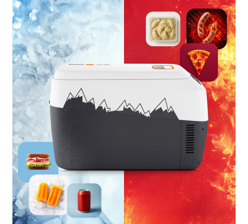 Дорожній холодильник з ременем Peme Go Adventure Orange 30 28,3 л, сірий