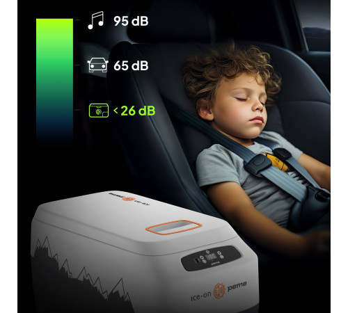 Дорожній холодильник з ременем Peme Go Adventure Orange 30 28,3 л, сірий