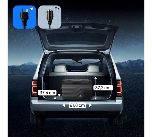 Дорожній холодильник Peme Quest Dark Sky 30, 26,8 л сірий