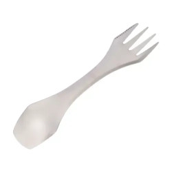 Ложко-виделка з ножем Kyson KS-1066, сіра