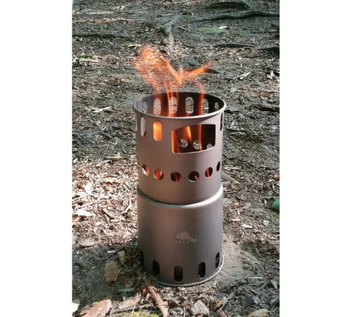 Дров'яна піч Toaks Titanium Backpacking Wood Burning Stove Small Дров'яна піч Toaks Titanium Backpacking Wood Burning Stove Small