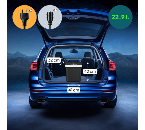 Дорожній холодильник Peme Essential 27, 23 л чорний