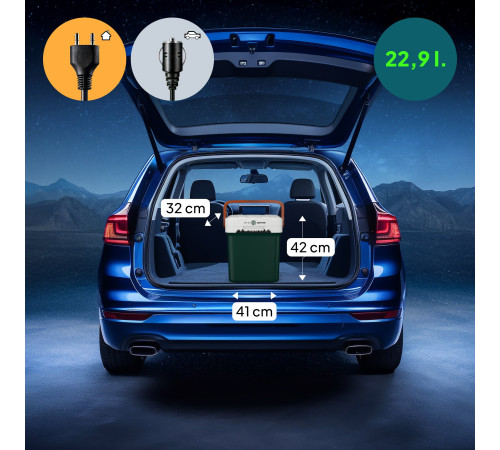 Дорожній холодильник Peme Essential 27, 23 л коричневий