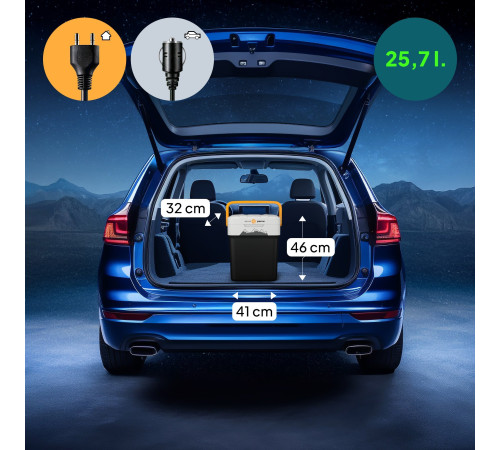 Дорожній холодильник Peme Essential 32, 26 л помаранчевий