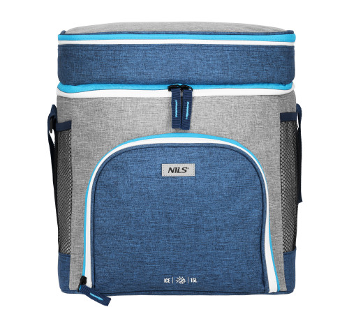 Термосумка NILS NC2902 15 л, синьо-сіра