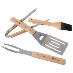 Набір для барбекю Mobi Garden NX23666006 4 предмети, сірий