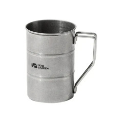 Чашка Mobi Garden Barrel Mug NX21666063 350 мл, срібляста