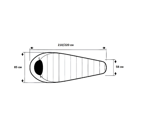 Спальник Trimm IMPACT lemon/lagoon - 195 L - жовтий
