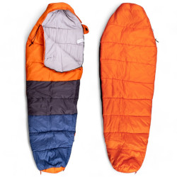 Спальний мішок inSPORTline Tiamos Mummy-Shaped 220 x 80 x 55 см, оранжево-синій