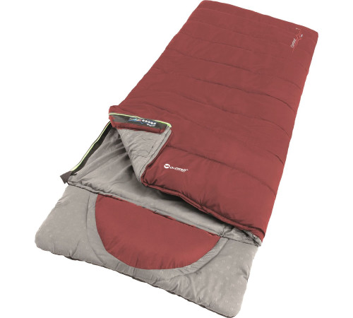 Спальний мішок Outwell Contour Lux червоний на блискавці лівий (230367) Спальний мішок Outwell Contour Lux червоний на блискавці лівий (230367)