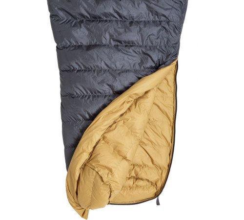 Спальник пуховий Turbat NOX 400 grey/cheddar orange - 185 см - сірий/помаранчевий