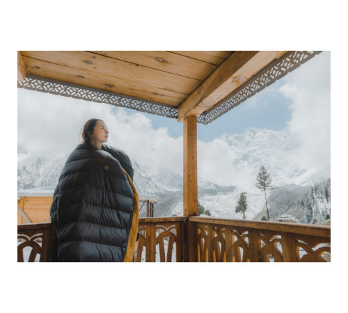 Спальник пуховий Turbat NOX 400 grey/cheddar orange - 185 см - сірий/помаранчевий