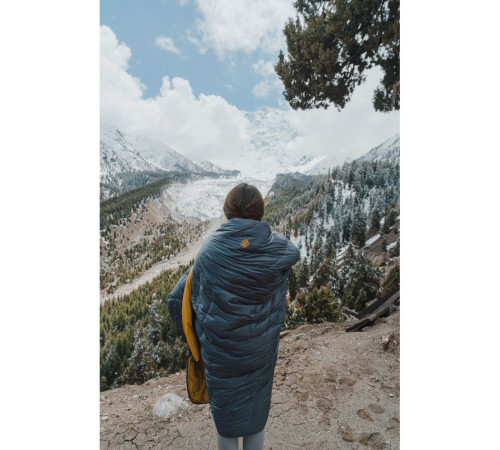 Спальник пуховий Turbat NOX 400 grey/cheddar orange - 185 см - сірий/помаранчевий