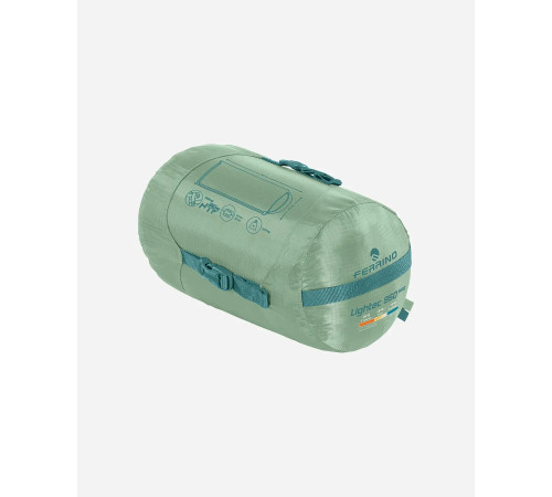 Спальний мішок Ferrino Lightec SSQ 950, 215 x 75 см, зелений