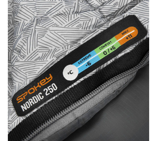 Спальний мішок Mummy Spokey NORDIC 250, чорний