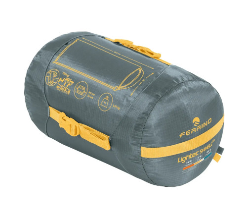 Спальний мішок Ferrino Lightech Shingle SQ 215 x 75 см, темно-зелений