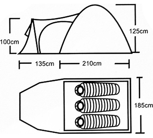 Туристичний намет Abarqs Vigo 3B Туристичний намет Abarqs Vigo 3B