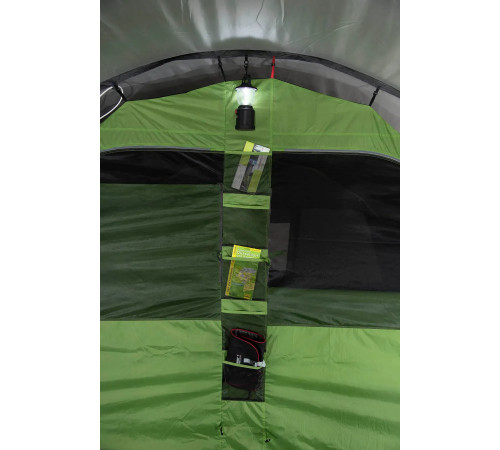 Намет п'ятимісний High Peak Garda 5.0, 550 х 320 х 210 см, темно-сірий/зелений