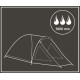 Comfort 4-місний туристичний намет 330x250x105см Enero Camp