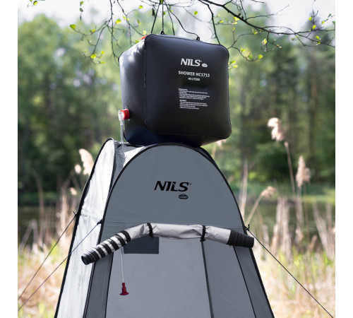 Намет санітарний NILS CAMP NC1706, 120 х 120 х 190 см, сірий