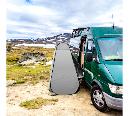 Намет санітарний NILS CAMP NC1706, 120 х 120 х 190 см, сірий