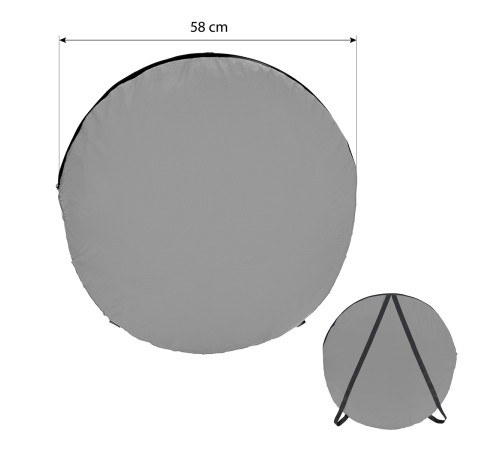 Намет санітарний NILS CAMP NC1706, 120 х 120 х 190 см, сірий
