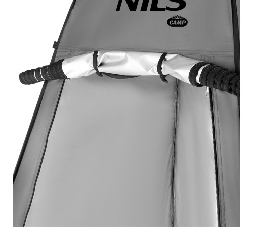 Намет санітарний NILS CAMP NC1706, 120 х 120 х 190 см, сірий
