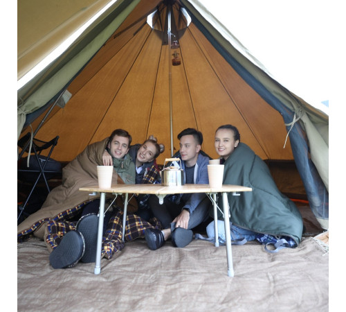 Намет садовий KING CAMP 400 х 400 см, коричневий