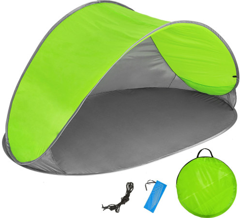Пляжний намет Tectake Seashell Pop Up Jasmin - сіро-зелений