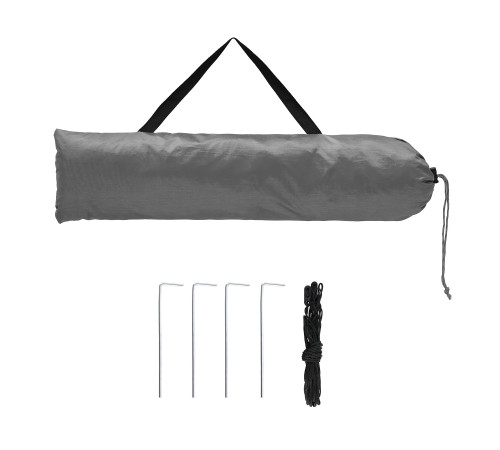 Намет санітарний NILS CAMP NC3025 XL, 120 х 120 х 210 см, сірий