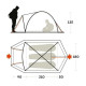 3-місний туристичний намет FERRINO Skyline 3 Alu