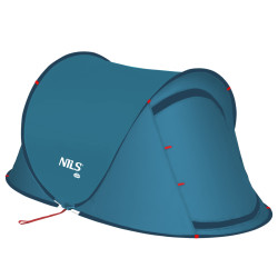  Намет двомісний саморозкладний NILS CAMP NC3743, 220 х 120 х 95 см, синій