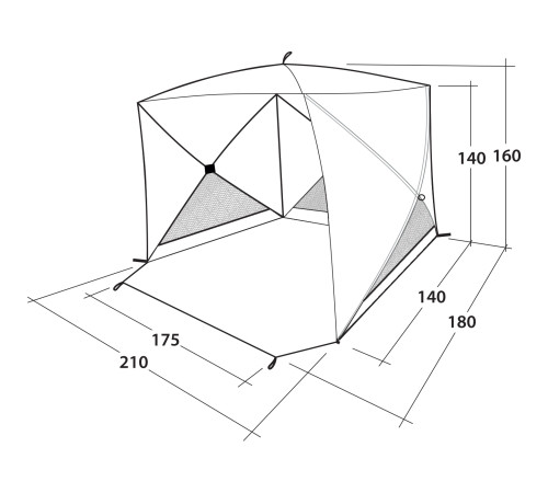 Намет пляжний Outwell Beach Shelter Compton Blue (111230) Намет пляжний Outwell Beach Shelter Compton Blue (111230)
