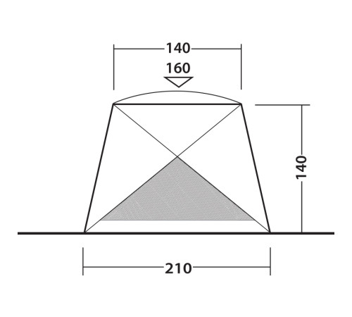 Намет пляжний Outwell Beach Shelter Compton Blue (111230) Намет пляжний Outwell Beach Shelter Compton Blue (111230)