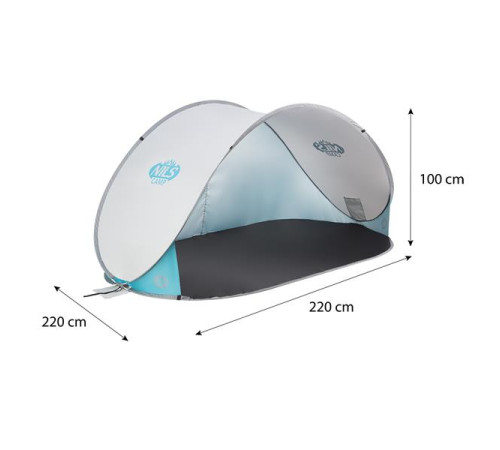 Пляжний намет NILS CAMP POP UP NC3174 світло-сірий