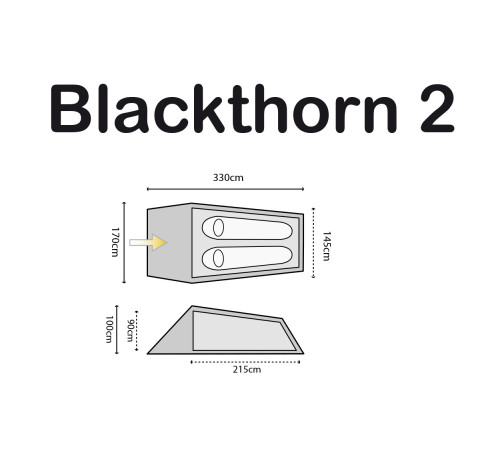 Намет Highlander Blackthorn 2 HMTC (TEN132-HC) Намет Highlander Blackthorn 2 HMTC (TEN132-HC)