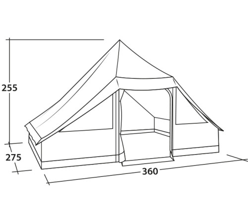 Намет десятимісний Easy Camp Moonlight Cabin Grey (120444)