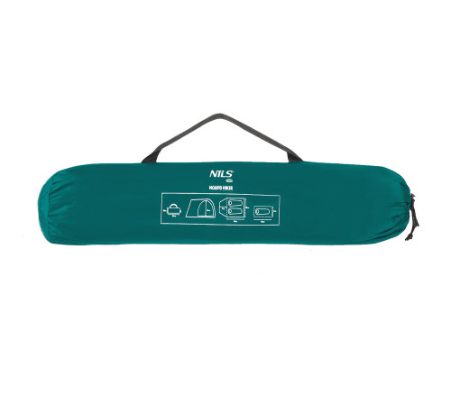 Намет двомісний NILS CAMP NC6010 Hiker, 275 х 150 х 105 см, зелений